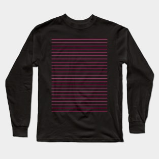 Pretty Simple Pink Stripes Long Sleeve T-Shirt